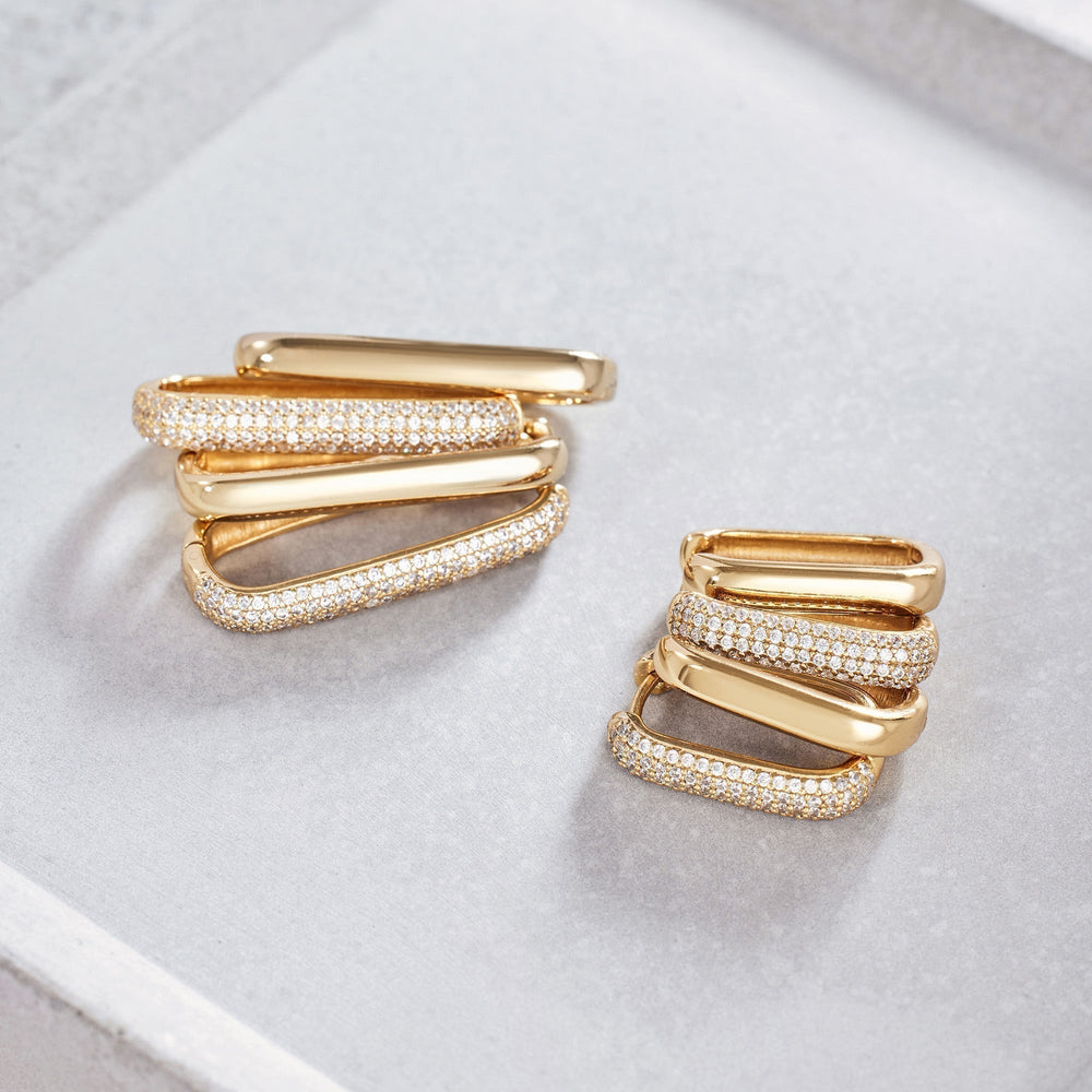 Small Icon Hoops | Gold